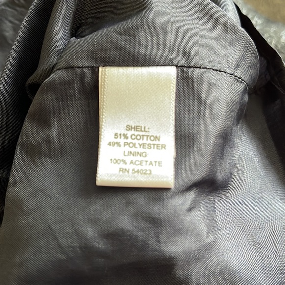 ❤️ Banana Republic Metallic Black Jacquard Skirt - Picture 5 of 6